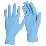 Перчатки нитриловые голубые, 50 пар (100 шт.), неопудренные, прочные, размер L (большой), ЛАЙМА, 605015