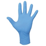Перчатки нитриловые многоразовые особо прочные, 5 пар (10 шт.), L (большой), голубые, ЛАЙМА, 605018