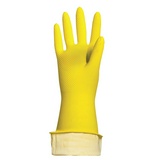 Перчатки хозяйственные латексные ЛАЙМА &#34;Стандарт&#34;, многоразовые, хлопчатобумажное напыление, размер L 600270