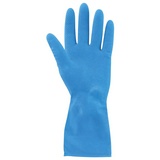 Перчатки нитриловые многоразовые, гипоаллергенные ЛАЙМА прочные, хлопчатобумажное напыление, разм L 604999