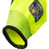 Перчатки защитные нейлон/ПВХ Manipula ЮНИТ ХАЙ ВИЗ (TNHА-33/WG-781) р11