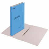 Скоросшиватель картонный мелованный BRAUBERG 121518, 360 г/м2, синий