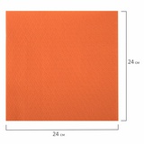 Салфетки бумажные 400 шт., 24х24 см, &quot;Big Pack&quot;, оранжевые, 100% целлюлоза, LAIMA, 114729