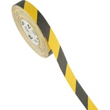 Лента противоскользящая 25 мм х 18,3 м, цвет черно-желтый