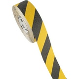Лента противоскользящая 50 мм х 18,3м, цвет черный-желтый. Мельхозе