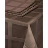 Скатерть Журавинка, Рис 1472, 145х180 см, коричневый ГОМ