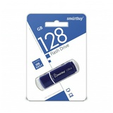 Флеш-диск 128 GB, SMARTBUY Crown, USB 3.0, синий, SB128GBCRW-Bl