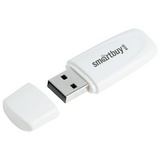 Флеш-диск 8 GB SMARTBUY Scout USB 2.0, белый, SB008GB2SCW