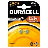 Батарейка Duracell LR44, Alkaline, 1.5V, BL2, 2 шт