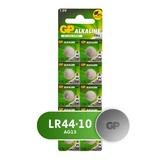 Батарейки GP LR44 A76-BC10 1,5V, 10 шт упак