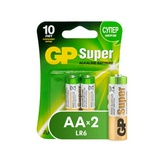 Батарейки GP Super Alkaline AA A316 LR6, 1.5В, алкалиновые, 2 шт