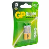 Батарейки GP Super Alkaline AAA A286 LR03, 1.5В, алкалиновые, 2 шт