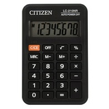 Калькулятор карманный Citizen LC-210NR, 8 разрядный, черный