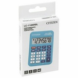 Калькулятор карманный Citizen LC-110NRBL, 8 разрядный, голубой