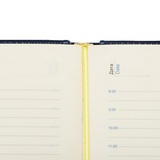Ежедневник Attache Небраска, недатированный, А5, 148х218 мм, синий, искусственная кожа, 176 л