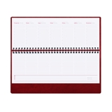 Планинг недатированный Attache Agenda бордовый, искусственная кожа, 290x150 мм, 64 л