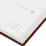 Ежедневник датированный на 2020 год Attache Вива искусственная кожа А6 168 л., бордовый, 100х150 мм