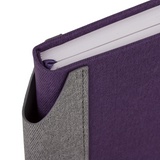 Ежедневник датированный на 2021 BRAUBERG Mosaic 111463, кожзам, карман для ручки, А5, фиолетовый с серым, 138х213 мм