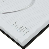 Ежедневник Attache Вива, датированный на 2021 г, А5, 148х218 мм, черный, искусственная кожа, 176 л