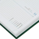 Ежедневник Attache Вива, датированный на 2021 г, А5, 148х218 мм, зеленый, искусственная кожа, 176 л