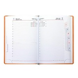 Ежедневник Attache Сиам, датированный на 2021 г, А5, 143х210 мм, оранжевый, искусственная кожа, 180 л