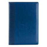 Ежедневник InFolio Lozanna, датированный на 2021 г, А5, 140х200 мм, синий, искусственная кожа, 176 л