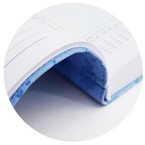 Ежедневник InFolio Camomile, датированный на 2021 г, А5, 140х200 мм, синий, искусственная кожа, 176 л