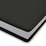 Ежедневник недатированный Альт Velvet 3-115/04, искусственная кожа Soft Touch, A5+, черный, 146х206 мм, 136 листов