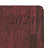 Еженедельник датированный 2021 BRAUBERG Wood 111532, БОЛЬШОЙ ФОРМАТ (210х297 мм) А4, кожзам, 64 листа, бордо