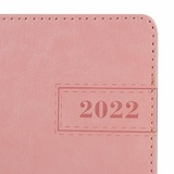 Ежедневник датированный 2022 А5 138x213 мм BRAUBERG &quot;Imperial&quot;, под кожу, розовый, 112761