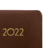Ежедневник датированный 2022 А5 138x213 мм BRAUBERG &quot;Select&quot;, балакрон, коричневый, 112778