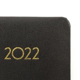 Ежедневник датированный 2022 А5 138x213 мм BRAUBERG &quot;Select&quot;, балакрон, черный, 112777