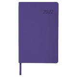 Ежедневник датированный 2022 А5 138x213 мм BRAUBERG &quot;Stylish&quot;, под кожу, фиолетовый, 112791