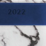 Ежедневник датированный 2022 А5 148х218 мм GALANT &quot;Athens&quot;, под кожу, синий, 112943