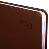 Ежедневник датированный 2023 А5 148х218 мм GALANT &quot;Ritter&quot;, под кожу, коричневый, 114169