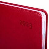 Ежедневник датированный 2023 А5 148х218 мм GALANT &quot;Ritter&quot;, под кожу, красный, 114168