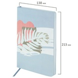 Ежедневник недатированный А5 (138х213 мм), BRAUBERG VISTA, под кожу, гибкий, 136 л., &quot;Botanica&quot;, 112011