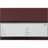 Планинг датированный 2026 ATTACHE 57л, 405х145, Каньон, бордовый, искусственная кожа