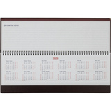 Планинг датированный 2026 ATTACHE 57л, 405х145, Каньон, бордовый, искусственная кожа