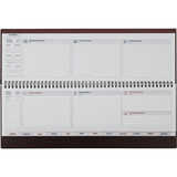 Планинг датированный 2026 ATTACHE 57л, 405х145, Каньон, бордовый, искусственная кожа