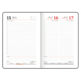 Ежедневник датированный 2026, А5, 138x213 мм, BRAUBERG &quot;Favorite&quot;, под кожу, черный, 117037