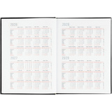 Ежедневник датированный 2026 АТТАСНЕ А4, 176л, 200х270мм, Каньон, черный