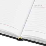 Ежедневник датированный 2026 АТТАСНЕ А4, 176л, 200х270мм, Каньон, черный