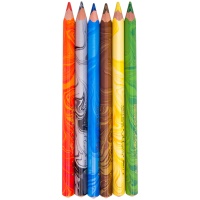 Карандаши Koh-I-Noor Magic 3408006001KS, с многоцветным грифелем, утолщенные, 6 цветов