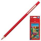 Карандаши цветные акварельные FABER-CASTELL Colour Pencils 114413, 12 цветов+ кисть