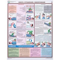 Плакат информационный оказание первой помощи пострадавшим
