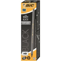 Карандаш чернографитовый BIC Evolution Black Эко, НВ с ластиком