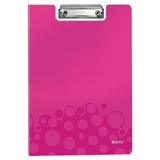 Папка-планшет Leitz Wow 41990023, A4 цвет розовый, пластиковая с крышкой