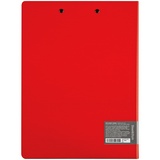Папка-планшет с зажимом Berlingo &quot;Steel&amp;Style&quot; PPf_93003, A4, пластик (полифом), красная