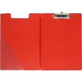 Папка-планшет клипборд Bantex 4210-09 А4, картон ПВХ, цвет красный, с верхней створкой